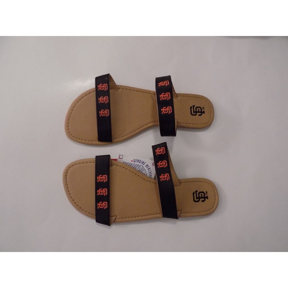 Women's San Francisco Giants Double-Strap Sandals Size XL Shoe 11-12 - Picture 2 of 6